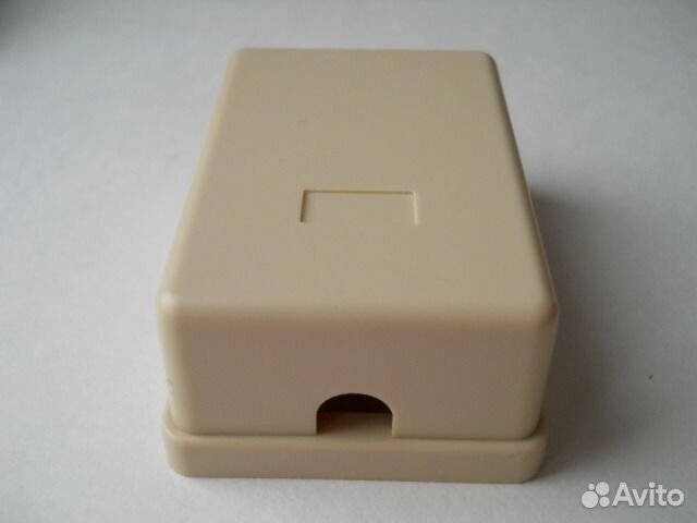 Розетка телефонная настенная RJ11 (6P4C) 1 порт