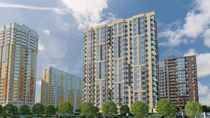 3-к. квартира, 63,3 м², 11/19 эт.