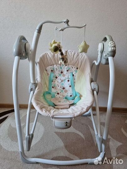 Детские электронные качели шезлонг