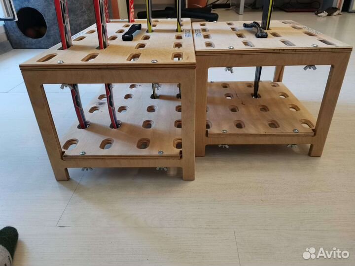 Стойка для вертикального хранения лыж на 12 пар