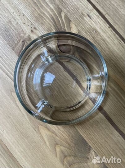 Пепельница стекло с позолотой винтаж