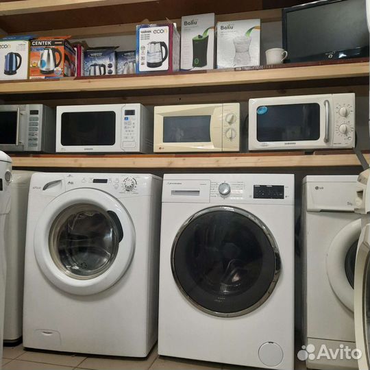 Стиральная машина, машины с гарантией 6 месяцев