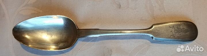 Столовая ложка с вензелями 1903 год. серебро 84 пр