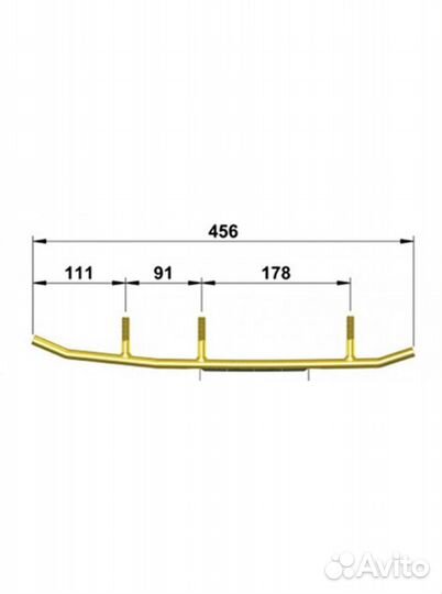 Коньки для лыж снегохода BRP Lynx 036425-03/04/05
