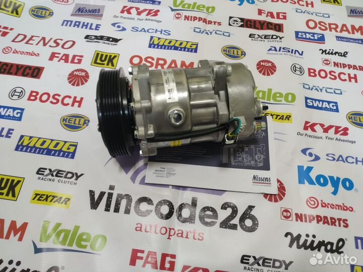 Компрессор кондиционера Nissens новый все авто