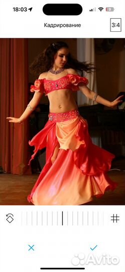 Костюм для восточных танцев детский