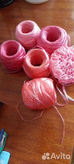 Пряжа для вязания мочалок