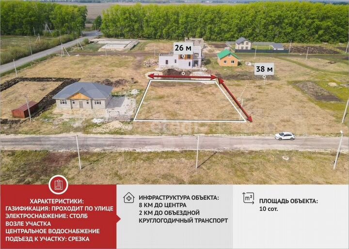 Участок 10 сот. (ИЖС)