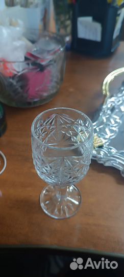 Хрустальные рюмки на ножке СССР