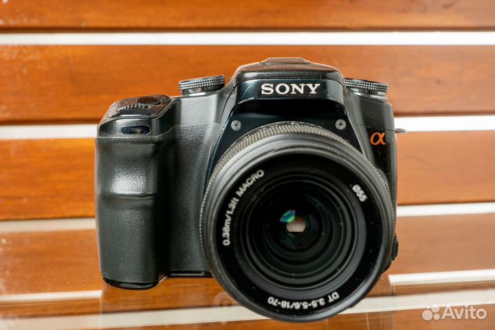 Фотоаппарат Sony A100 с объективом Sony DT 18-70