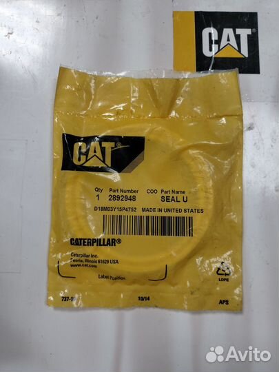 Cat caterpillar 2892948 уплотнение гидроцилиндра