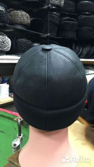 Шапка мужская овечья меховая шапка-ушанка Боярка