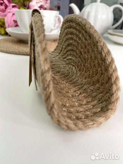 Салфетница из натурального джута