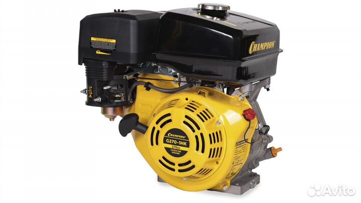 Двигатель champion 9 л.с. 270 см3 G270-1HK шпонка