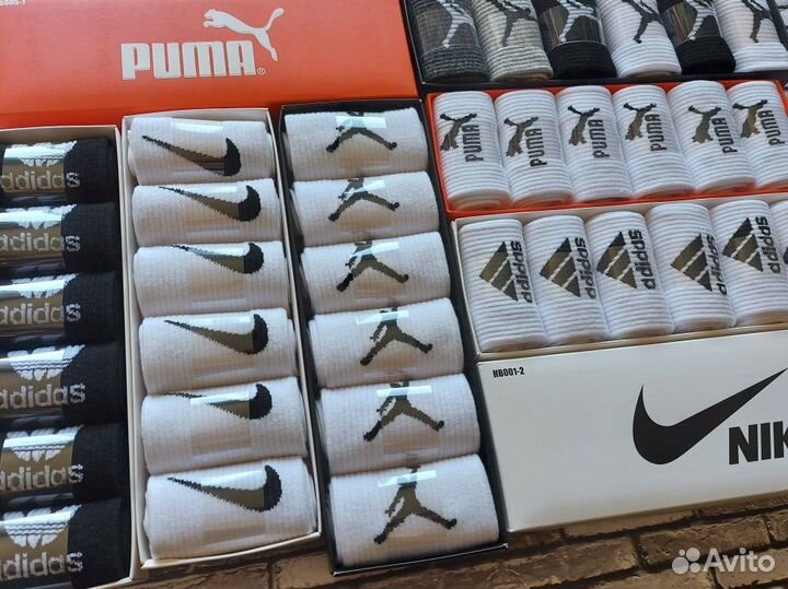 Носки Nike Adidas Reebok Puma
