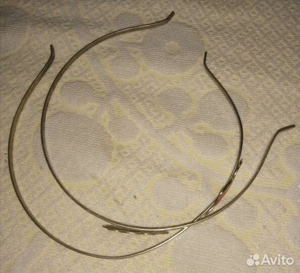 Обруч/ободок с розой металл СССР Винтаж