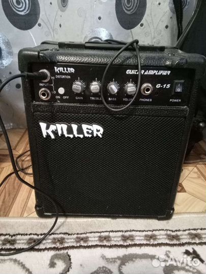 Продам электро гитару с усилителем, 13000т