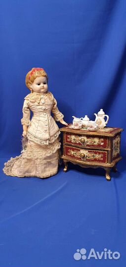 Редкая антикварная кукла Pampkin doll