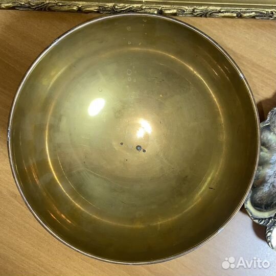 Фруктовница и менажница трубадуры путти бронза лат