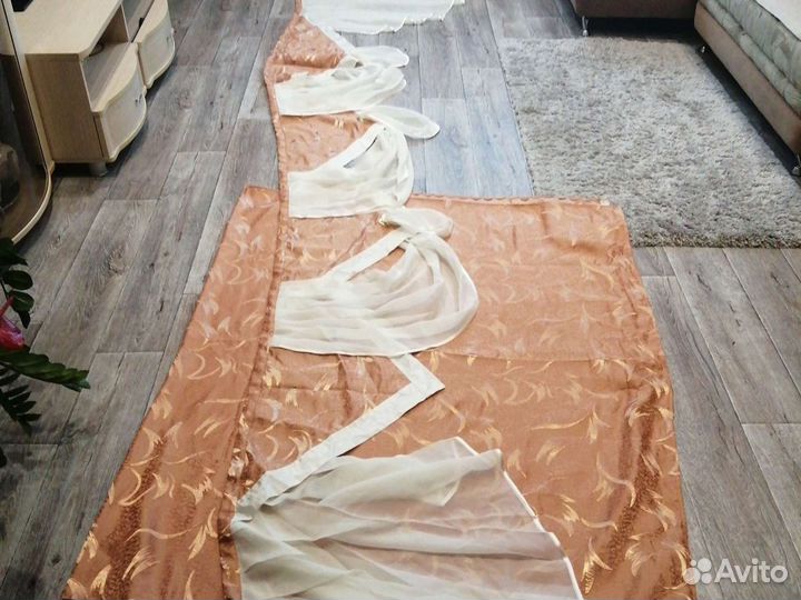 Комплект шторы, ламбрекен