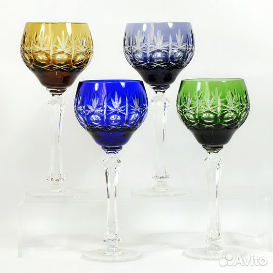 Бокал вино цветной хрусталь Германия