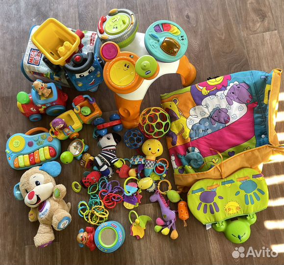 Игрушки музык. fisher price, chicco, mega blocks
