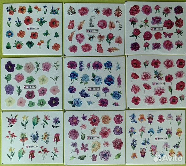 Гель-лак, наклейки для ногтей, дотсы