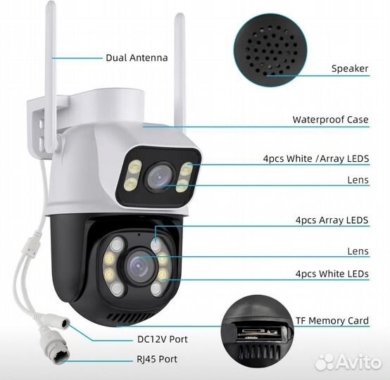 Новая камера видеонаблюдения 4k 8мп