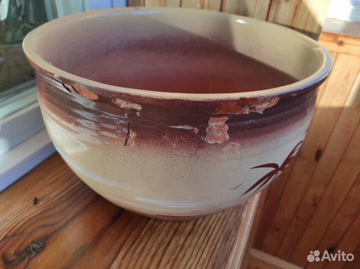 Горшок керамический большой (напольный) для цветов