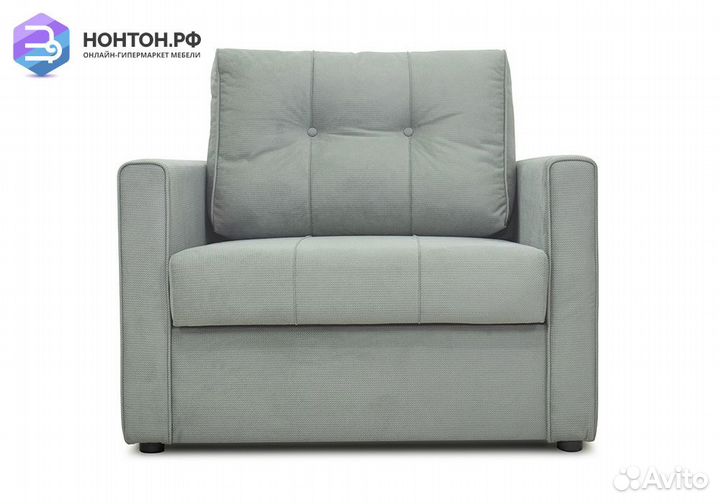 Кресло еврокнижка Лео серое