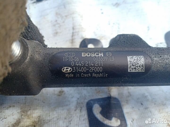 Рейка топливная рампа Hyundai Santa Fe (CM) 2006-2