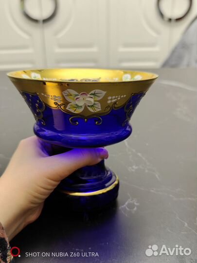 Ваза конфетница богемия