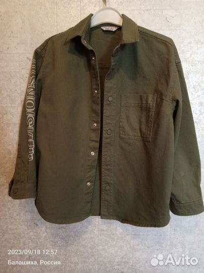 Джинсовая рубашка детская