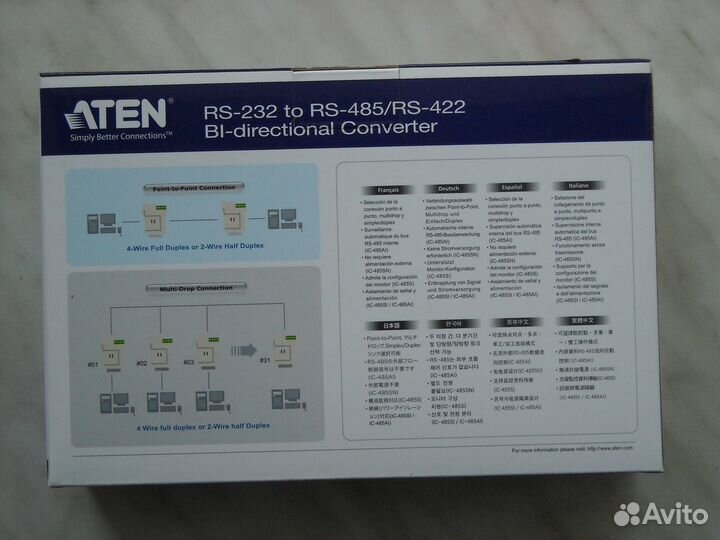 Адаптер конвертер интерфейса RS232/RS485 Aten