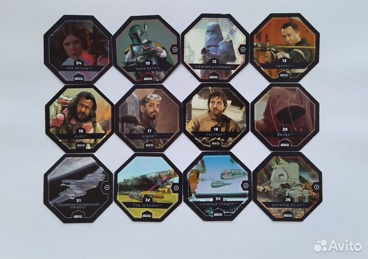 Фигурки (карточки) из разных коллекций