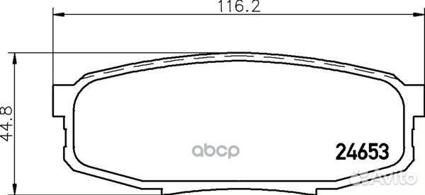 Колодки тормозные дисковые зад (PF-1542) NP
