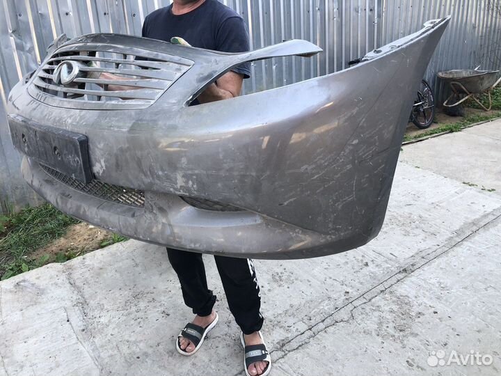 Бампер infiniti g35 с решеткой