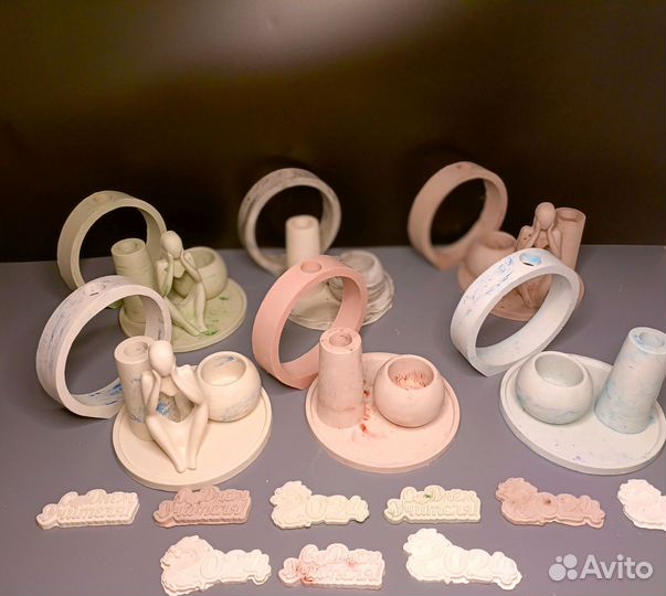 Кашпо из гипса