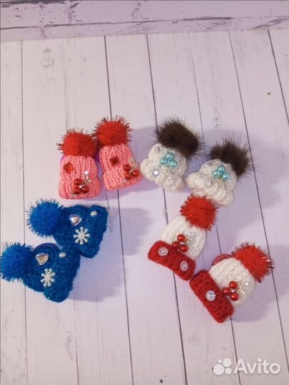 Резиночки для волос мини-шапочки