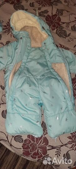 Детский зимний конверт на выписку