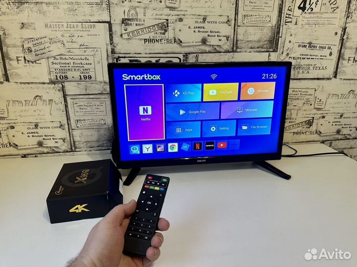 Телевизор Dexp H20D7200 и SMART приставка