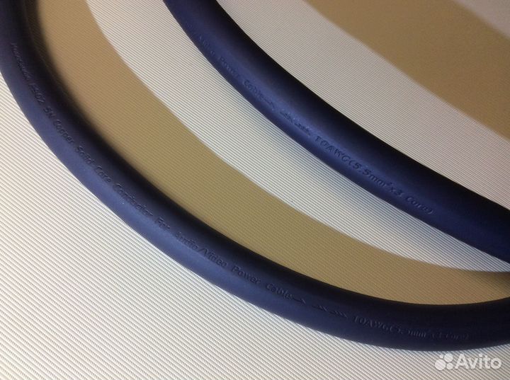 Силовой сетевой аудио кабель 2 м (3 х 5,5 кв.мм)