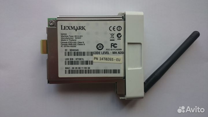 Wi - Fi Lexmark N2050, от мфу Lexmark 4550