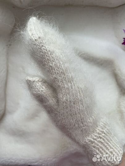 Варежки пух норки варежки из козьего пуха