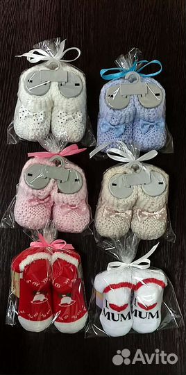 Пинетки для девочки вязаные