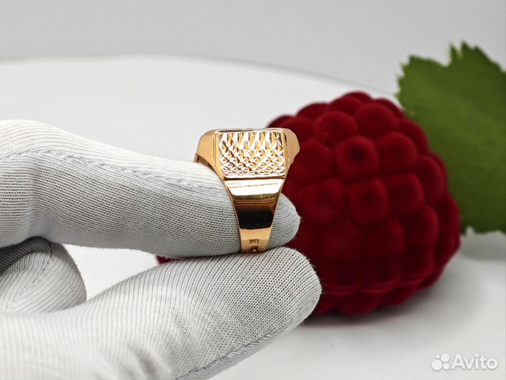 Золотая печатка кольцо 9,6гр