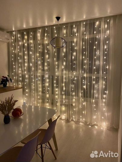 Гирлянда занавес (штора)
