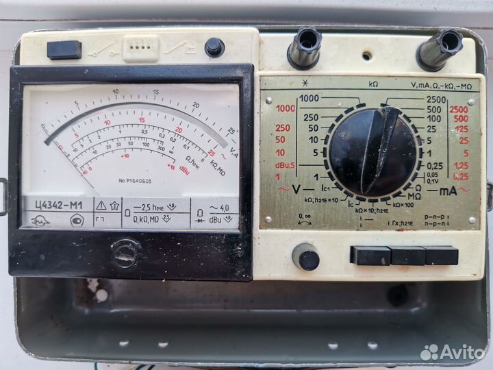 Тестер 4342-М1 Мультиметр многофункциональный СССР