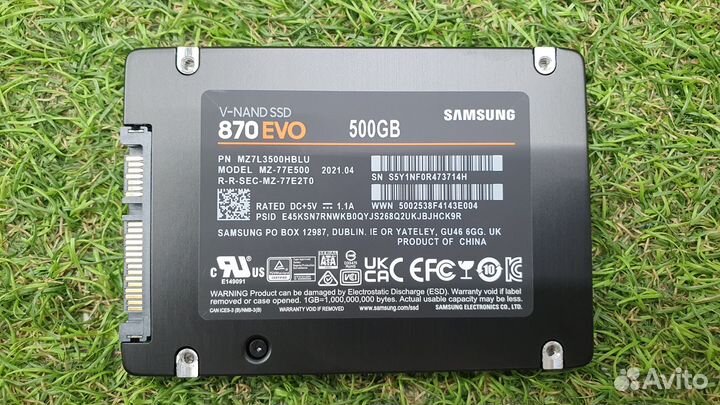 Samsung 870 EVO MZ-77E500B/EU 500гб