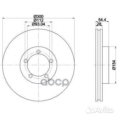 Заменено на xmi-MDC1760C Диск тормозной передн